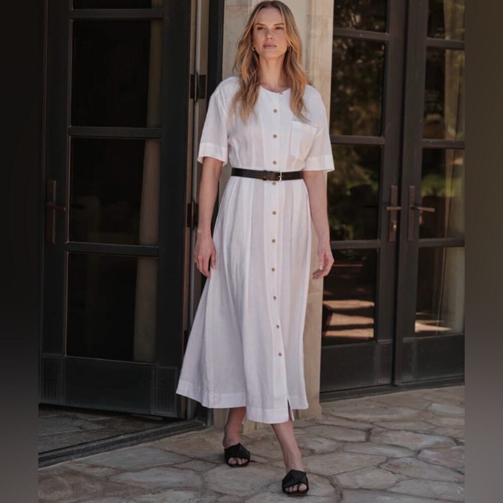 NWT: Jenni Kayne 100% Linen Day Dress Size XS